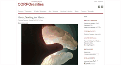 Desktop Screenshot of corporealities.org