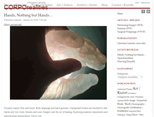 Tablet Screenshot of corporealities.org